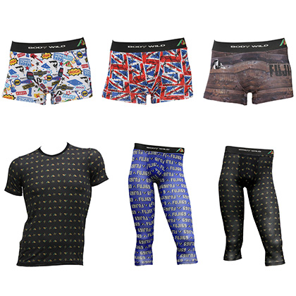 BODY WILD x FRF15 – MENS BOXER BRIEFS, LEGGINS & T-SHIRT